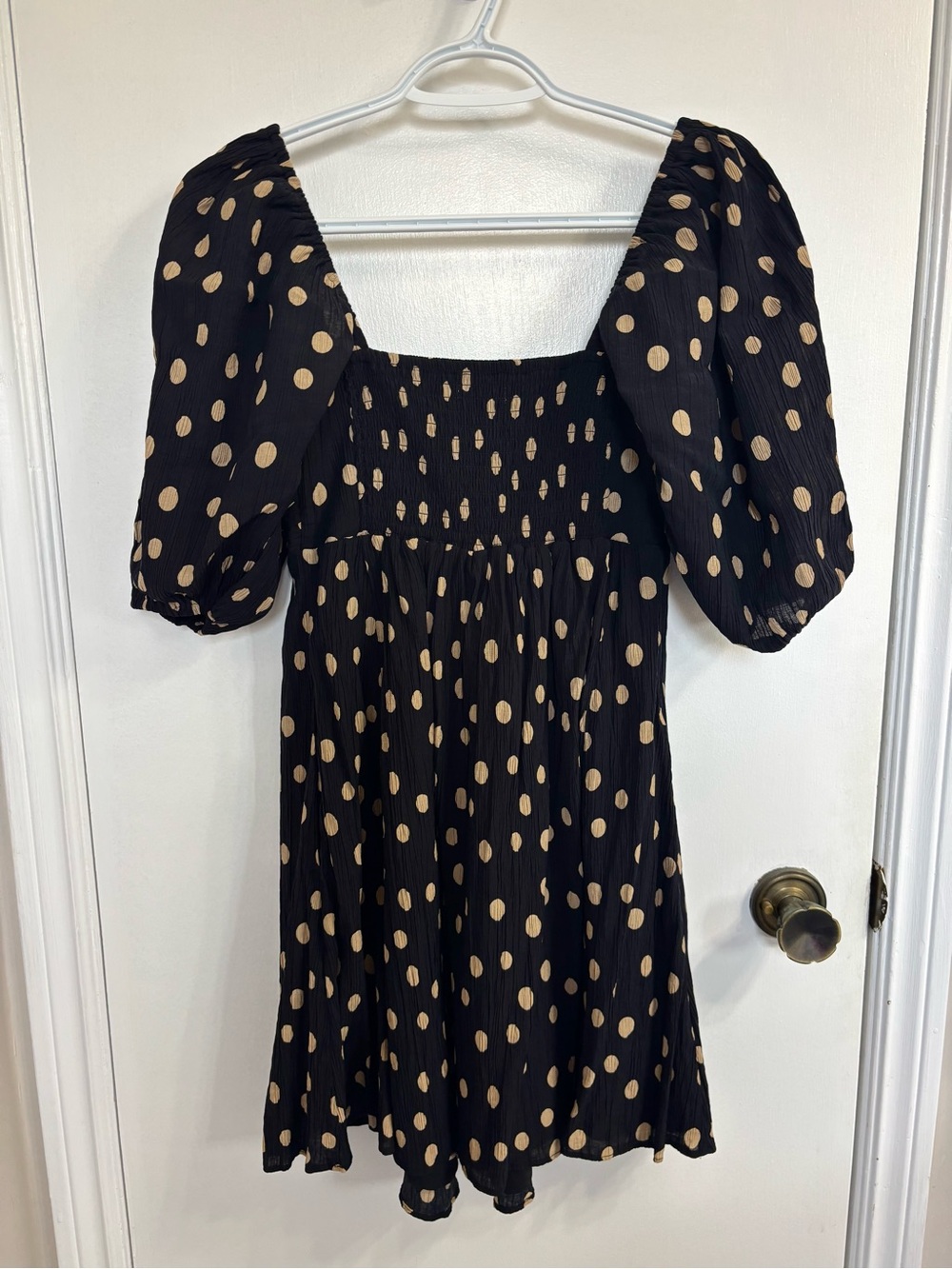 NWOT Abercrombie Emerson Puff Sleeve Mini Dress - Picture 3 of 7